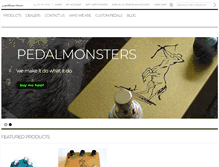 Tablet Screenshot of ilovepedalmonsters.com